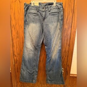 New Women's Ariat Dark Blue Denim Trousers